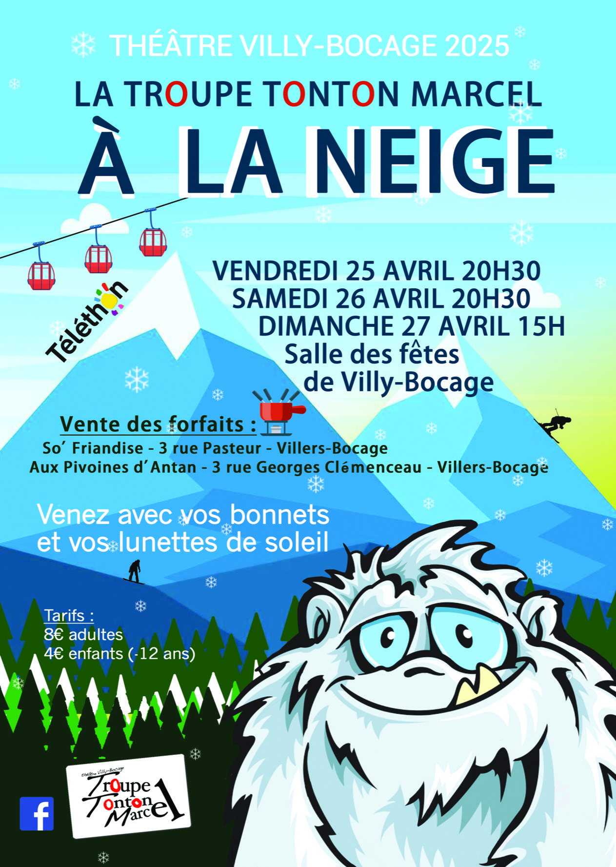 TTM à la neige - Affiche du spectacle 2025